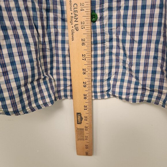 The North Face Plaid Shirt‎ Button Down Nylon Polyester Outdoor Mens Medium - Picture 13 of 13